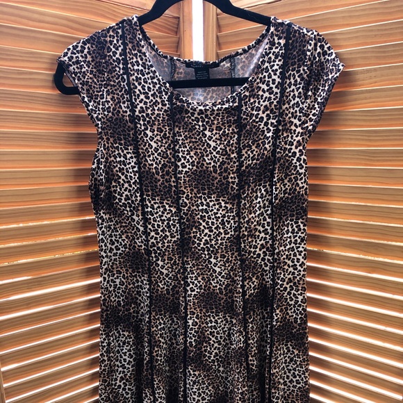 DRESS ROBERT LOUIS SIZE M LEOPARD PRINT - Picture 1 of 3